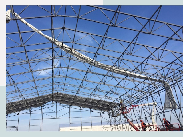 Шатровые ангары от 619 руб. в Севастополе и Крыму