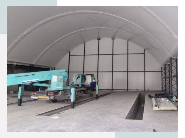 Внутреннее оснащение ангаров в Севастополе